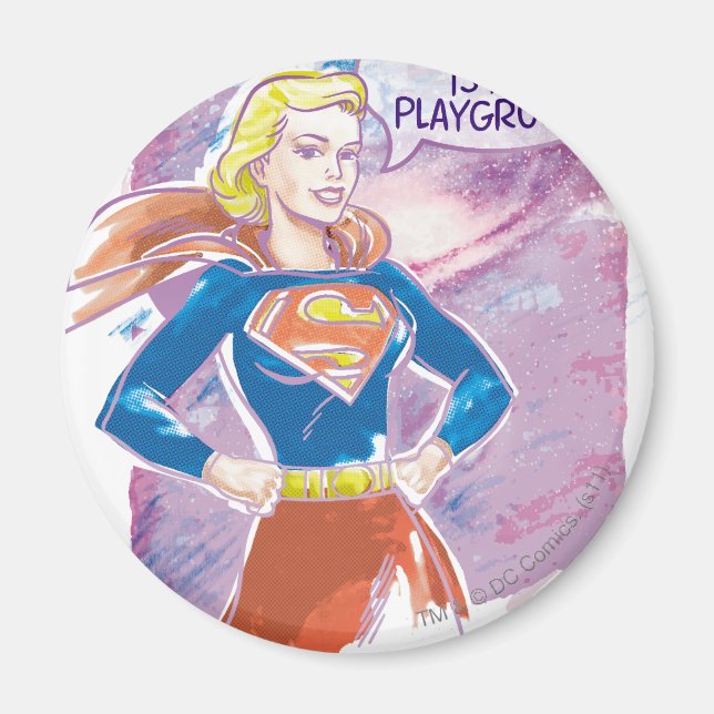 Aimant Supergirl Galaxy (Devant)