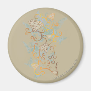 Aimant Supergirl Gold et Brown