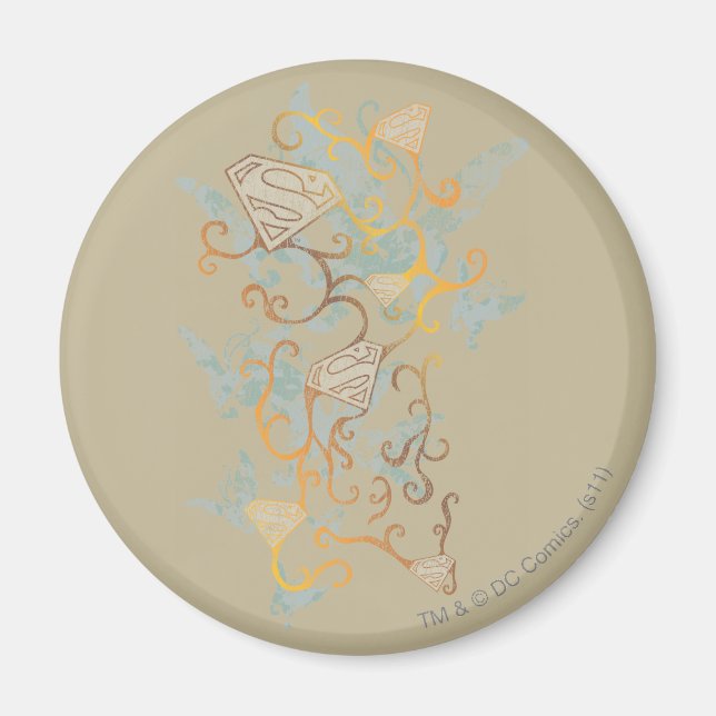 Aimant Supergirl Gold et Brown (Devant)