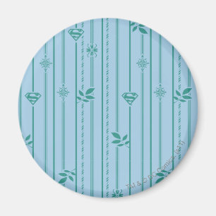 Aimant Supergirl Leaf Motif bleu