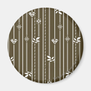 Aimant Supergirl Leaf Motif Brown