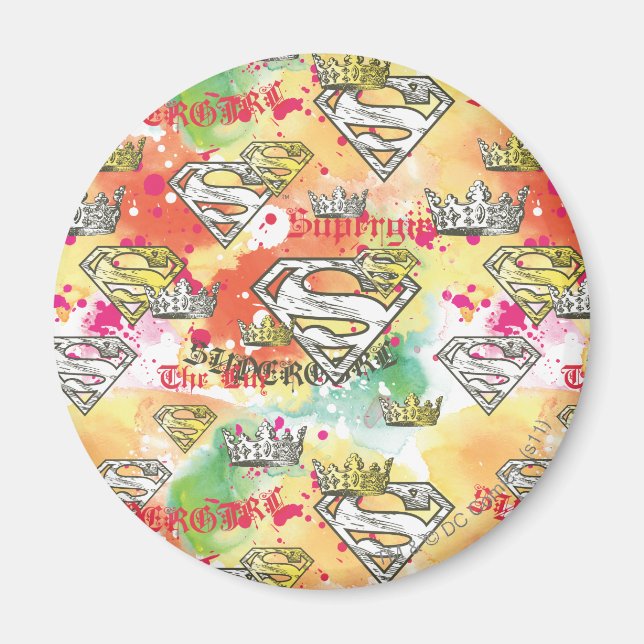 Aimant Supergirl Motif de la Couronne (Devant)
