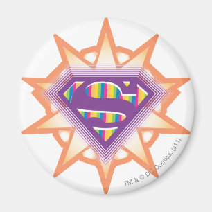 Aimant Supergirl Orange Starburst