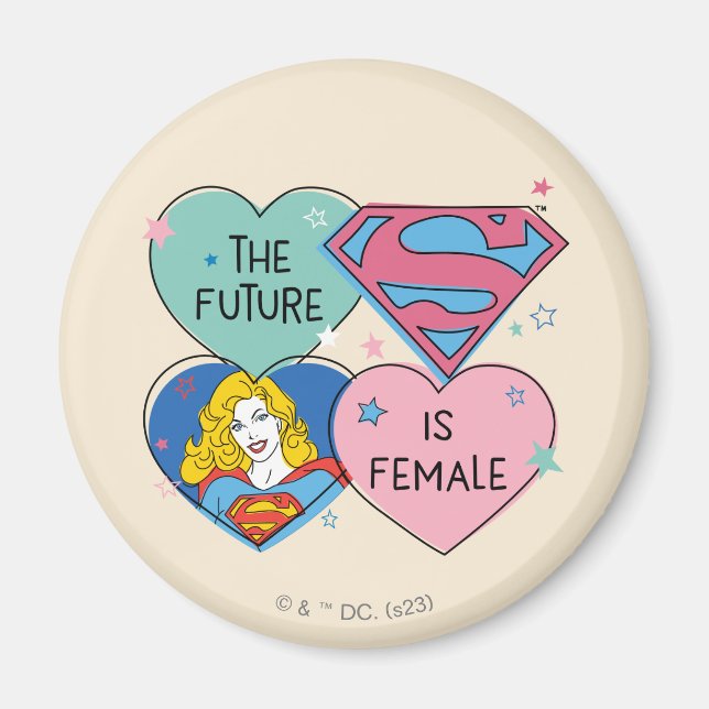 Aimant Supergirl Out of This World Retro Graphic (Devant)