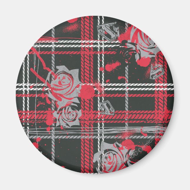 Aimant Supergirl Roses (Devant)