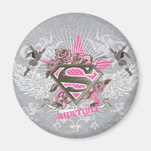 Aimant Supergirl Star et Rose