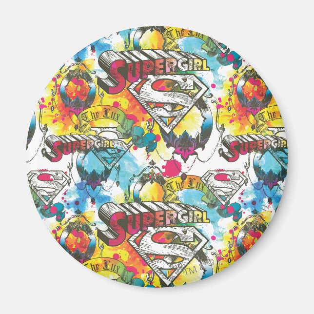 Aimant Supergirl The Lux Pattern (Devant)