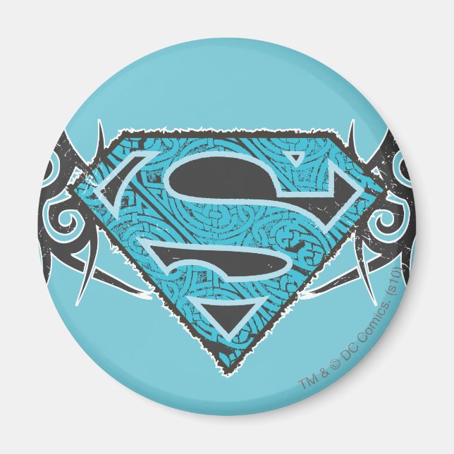 Aimant Supergirl Tribal Pattern Logo (Devant)