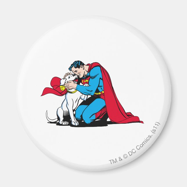 Aimant Superman and Krypto (Devant)