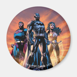 Aimant Superman, Batman et Wonder Woman Trinity