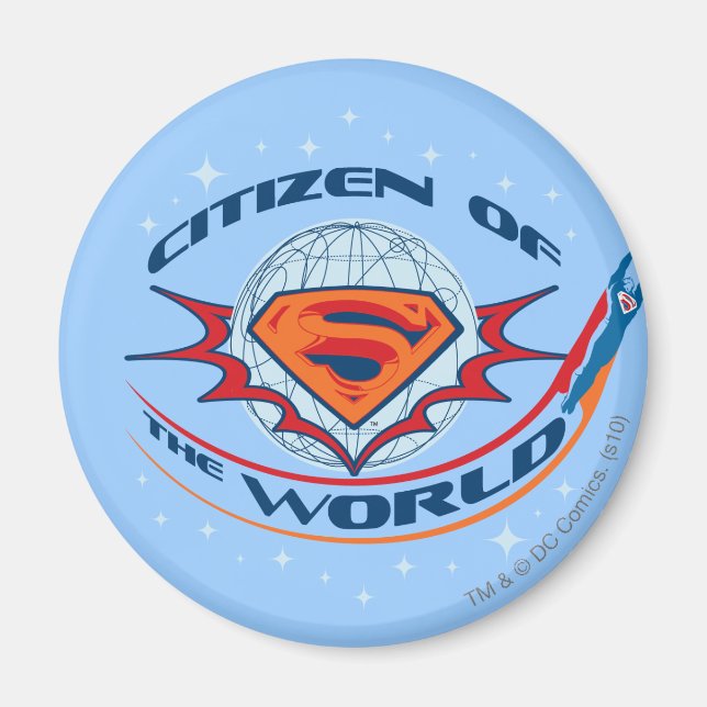 Aimant Superman Citoyen du Monde (Devant)