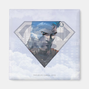 Aimant Superman S-Shield   Superman dans le logo S-Shield