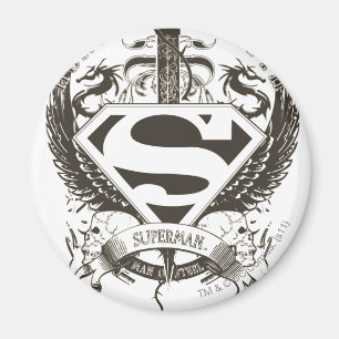 Aimant Superman Stylisé  Honte, vérité sur le logo bla