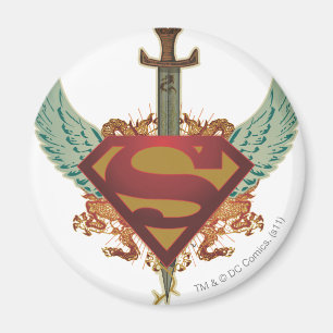 Aimant Superman Stylisé Logo des ailes
