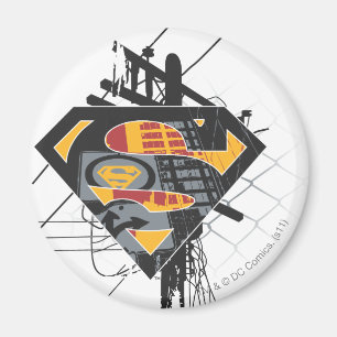 Aimant Superman Stylisé   Logo Powerlines