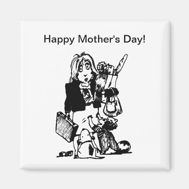 Aimant Supermom : Une Maman Qui Fait Tout Ça (Devant)