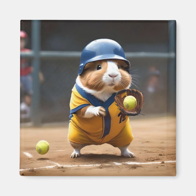 Aimant Superstar du softball : le grand match du cochon d (Devant)