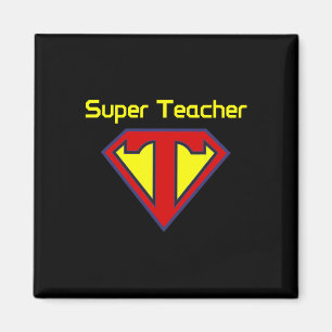Aimant Superteacher Super-héros Professeur drôle