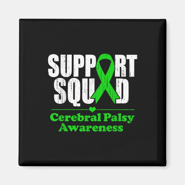 Aimant Support Cérébral Palsy Cp Mois de sensibilisation  (Devant)