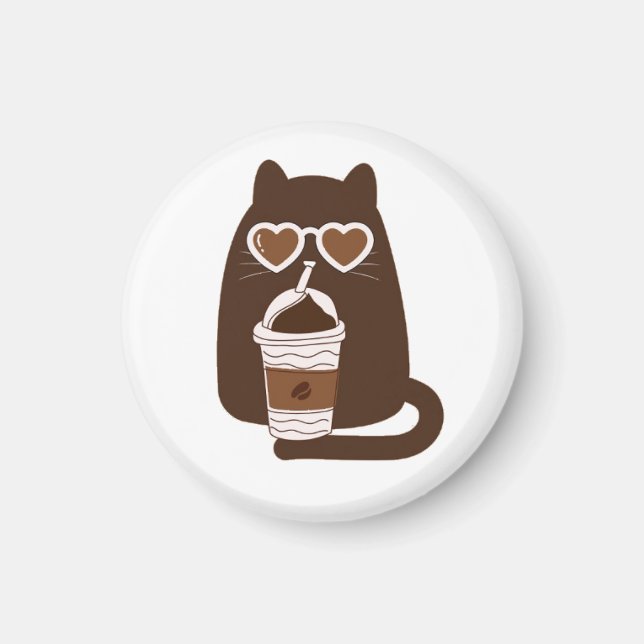 Aimant Support de téléphone en forme de chat mignon buvan (Devant)