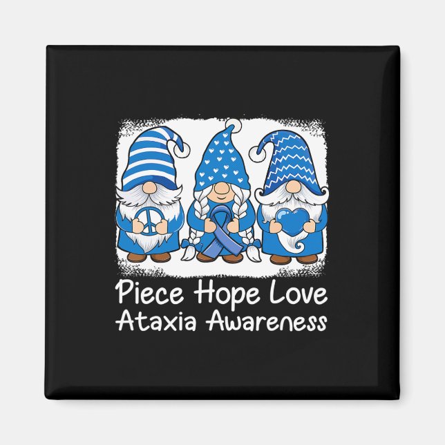 Aimant Support Des Gnomes Avec Sensibilisation À L'Ataxie (Devant)