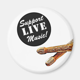 Aimant Support Musique Live Stick Musician Band Merch