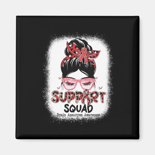 Aimant Support Squad Messy Bun Butterfly Cerveau Aneurysm (Devant)