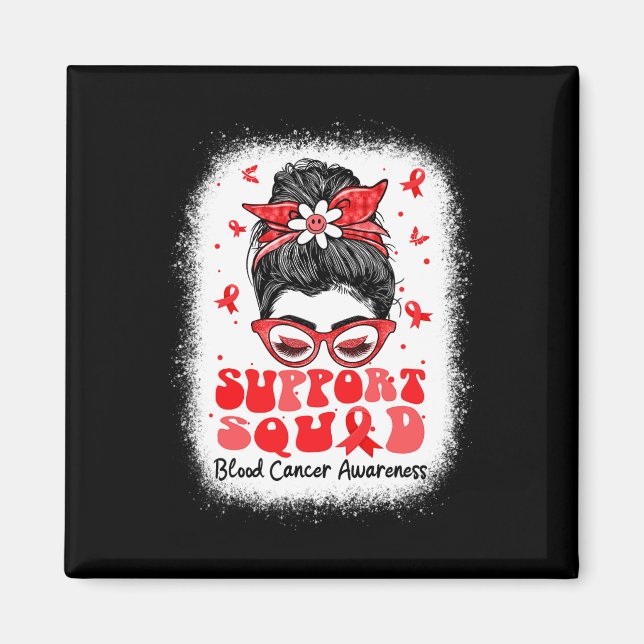 Aimant Support Squad Messy Bun Butterfly Red Ribbon Blood (Devant)