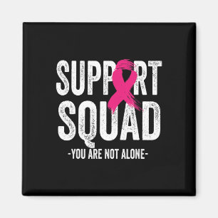 Aimant Support Squad Pink Ribbon Warrior Breast Cancer Aw