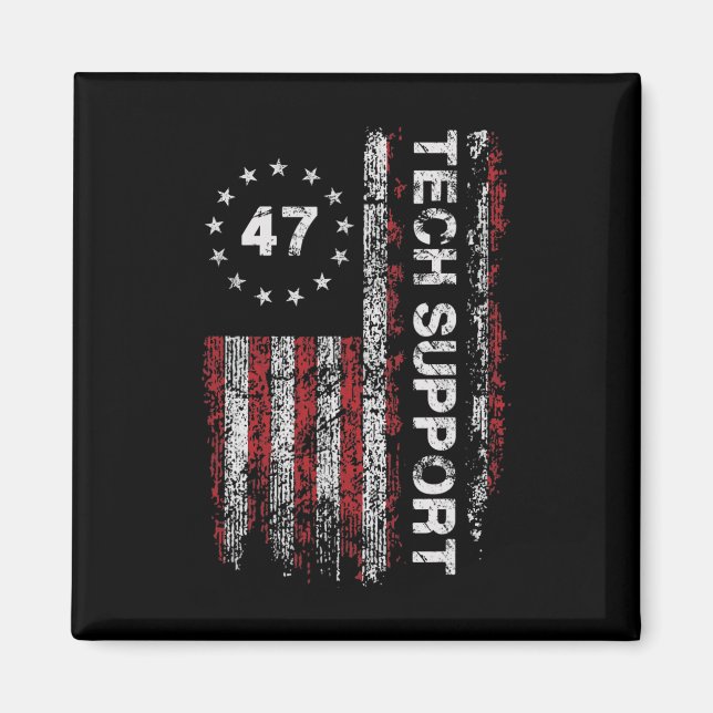 Aimant Support Technique Drapeau États-Unis Maison Blanch (Devant)