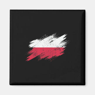Aimant Supporter de football polonais Drapeau en lambeaux
