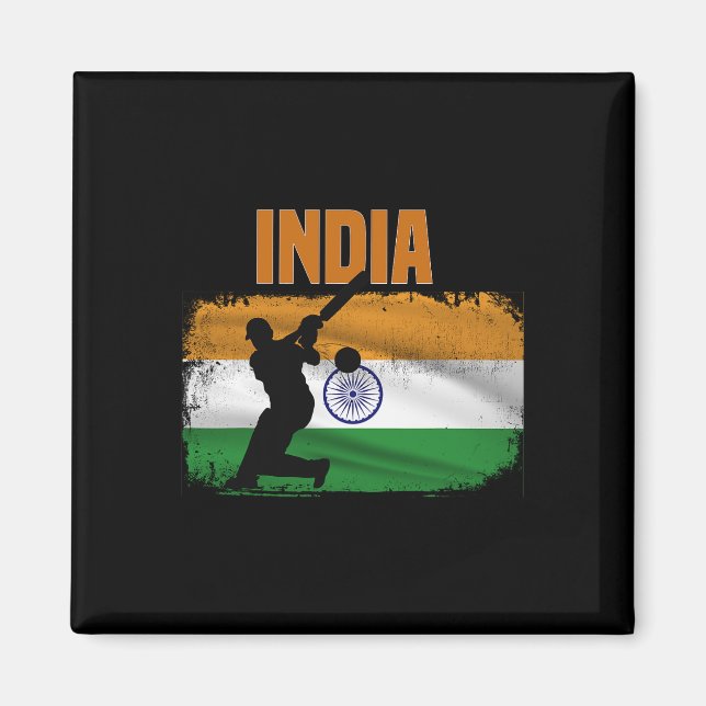 Aimant Supporters de cricket indien Fans de cricket indie (Devant)