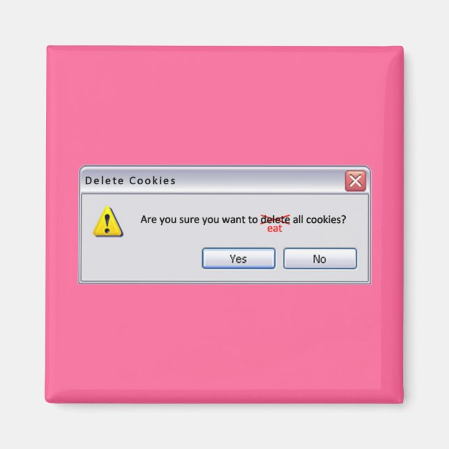 Aimant Supprimer les cookies (Devant)