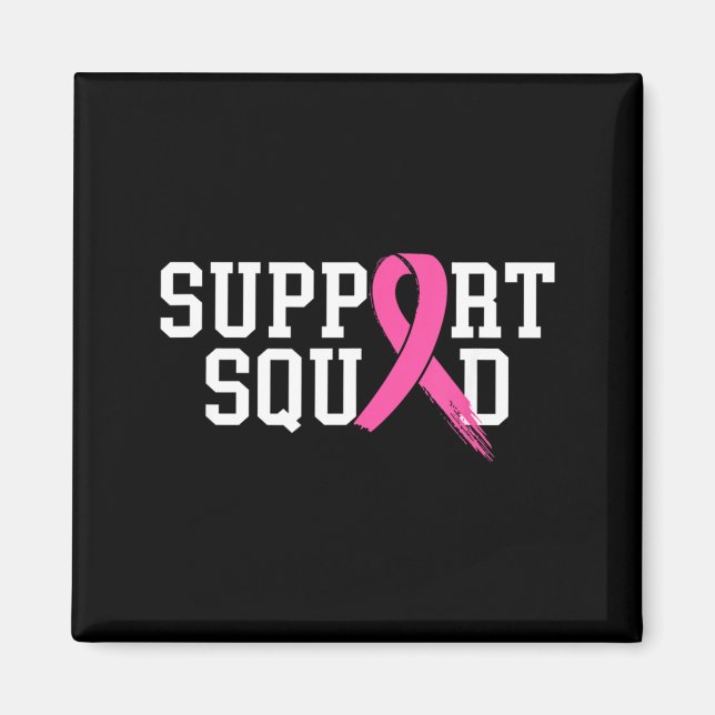 Aimant Suprt Squad Mois de la sensibilisation au cancer d (Devant)