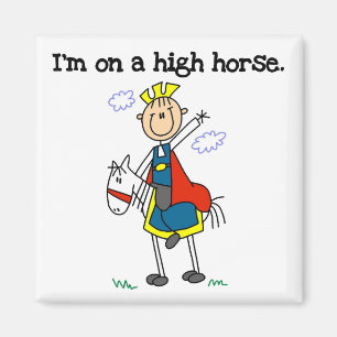 Aimant Sur de hauts T-shirts et cadeaux d'un cheval