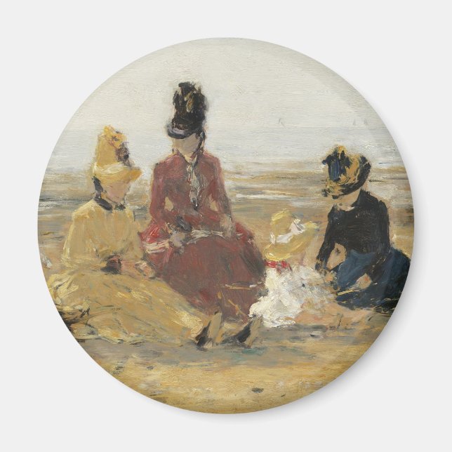 Aimant Sur la plage, Trouville | 1887 (Devant)