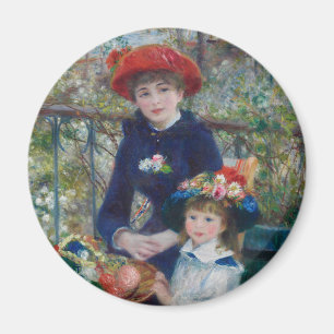 Aimant Sur la terrasse, portrait impressionniste, Renoir