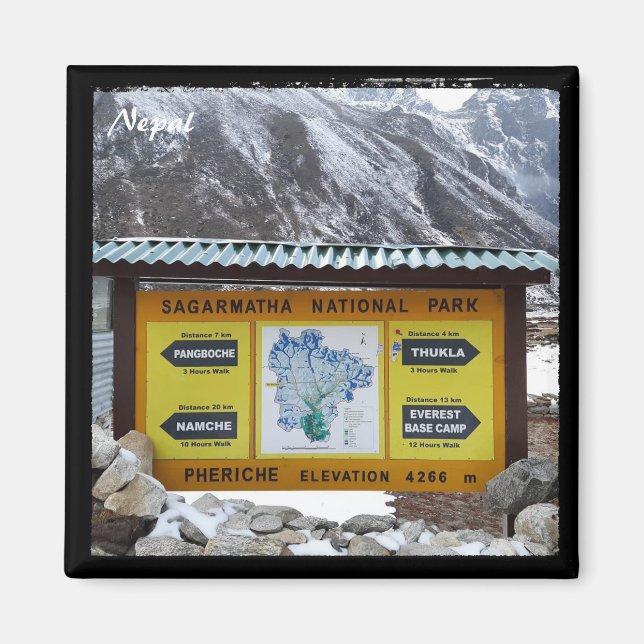 Aimant Sur le chemin de l'Everest, Himalaya - Népal (Devant)