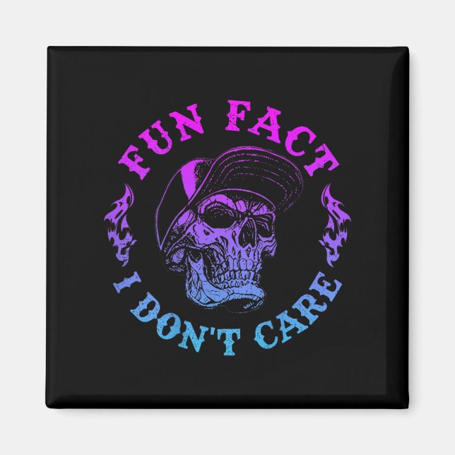 Aimant (sur le dos) Fun Fact I Dont je ne m'intéresse pas (Devant)
