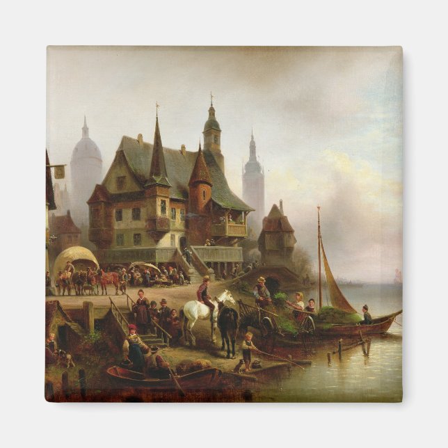 Aimant Sur le rivage, 1872 (Devant)