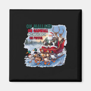 Aimant Sur Mallard Sur Gadwall Noël Fantastique Chasse Au