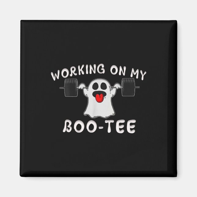 Aimant Sur Mon Boo Tee Halloween Ghost Workout Gym (Devant)