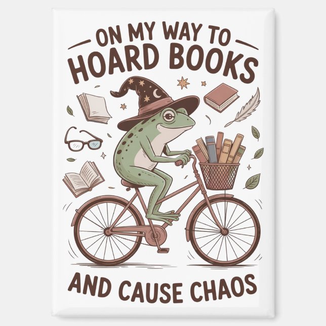 Aimant Sur mon chemin pour thésauriser des livres et caus (Recto)