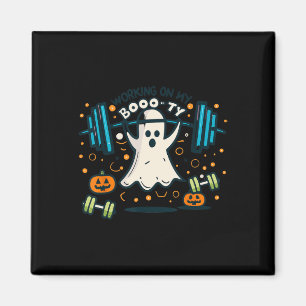Aimant Sur My Boo ty Funny Booty Halloween Ghost Workout