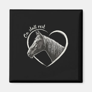 Aimant Sur Stall Repos, Cheval Equestre Coeur Stable,
