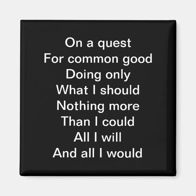 Aimant Sur une quête (Devant)