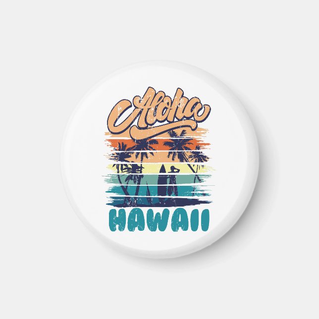 Aimant Surf - Aloha Hawaï (Devant)