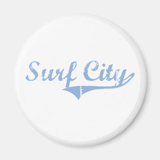 Aimant Surf City Caroline du Nord Design classique