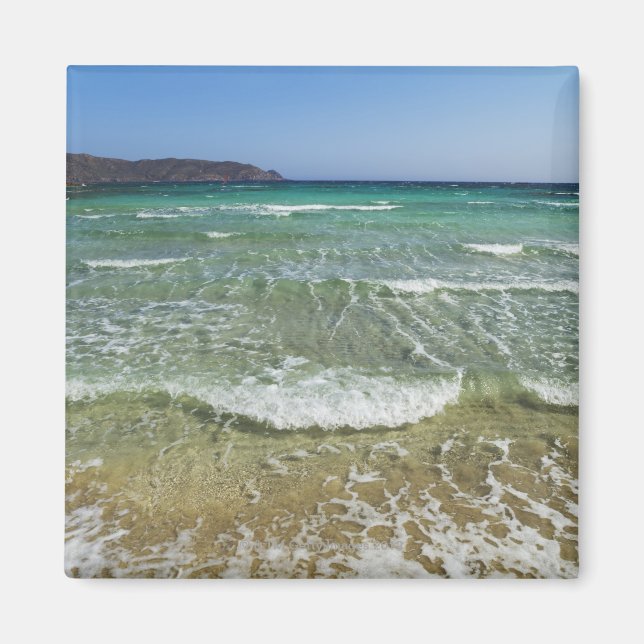Aimant Surf Océan à Elafonisi Beach - Europe, Grèce, (Devant)