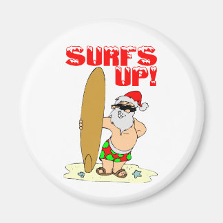Aimant Surf Père Noël